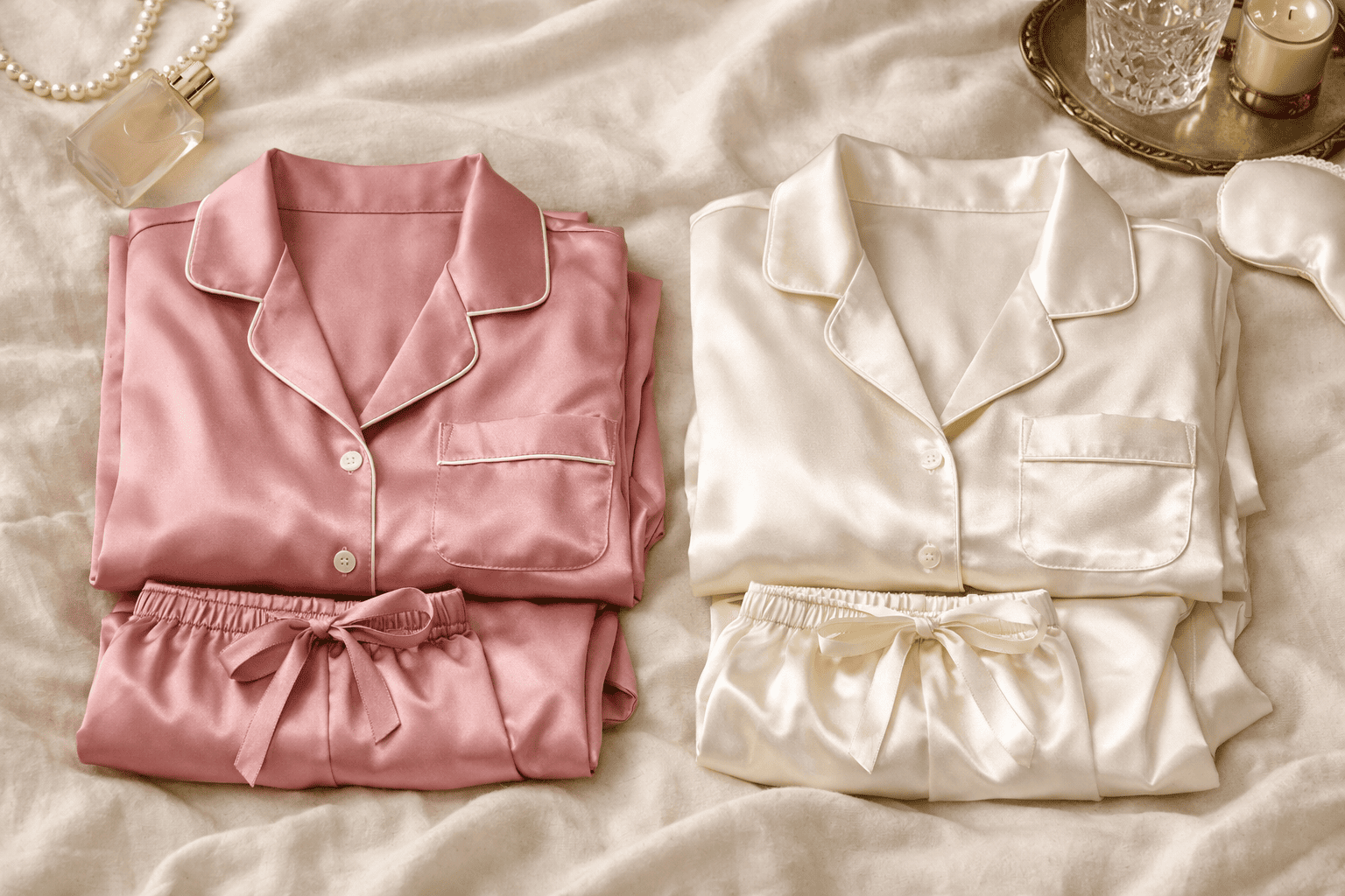 Шовкові піжами чи атласні