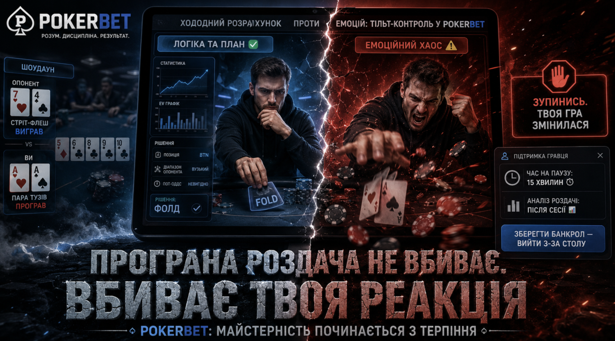тільт-контроль у Покер Бет